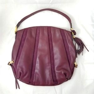 AIMEE KESTENBERG Leather and Suede Tuscany Designer Hobo Bag w/Gold and …